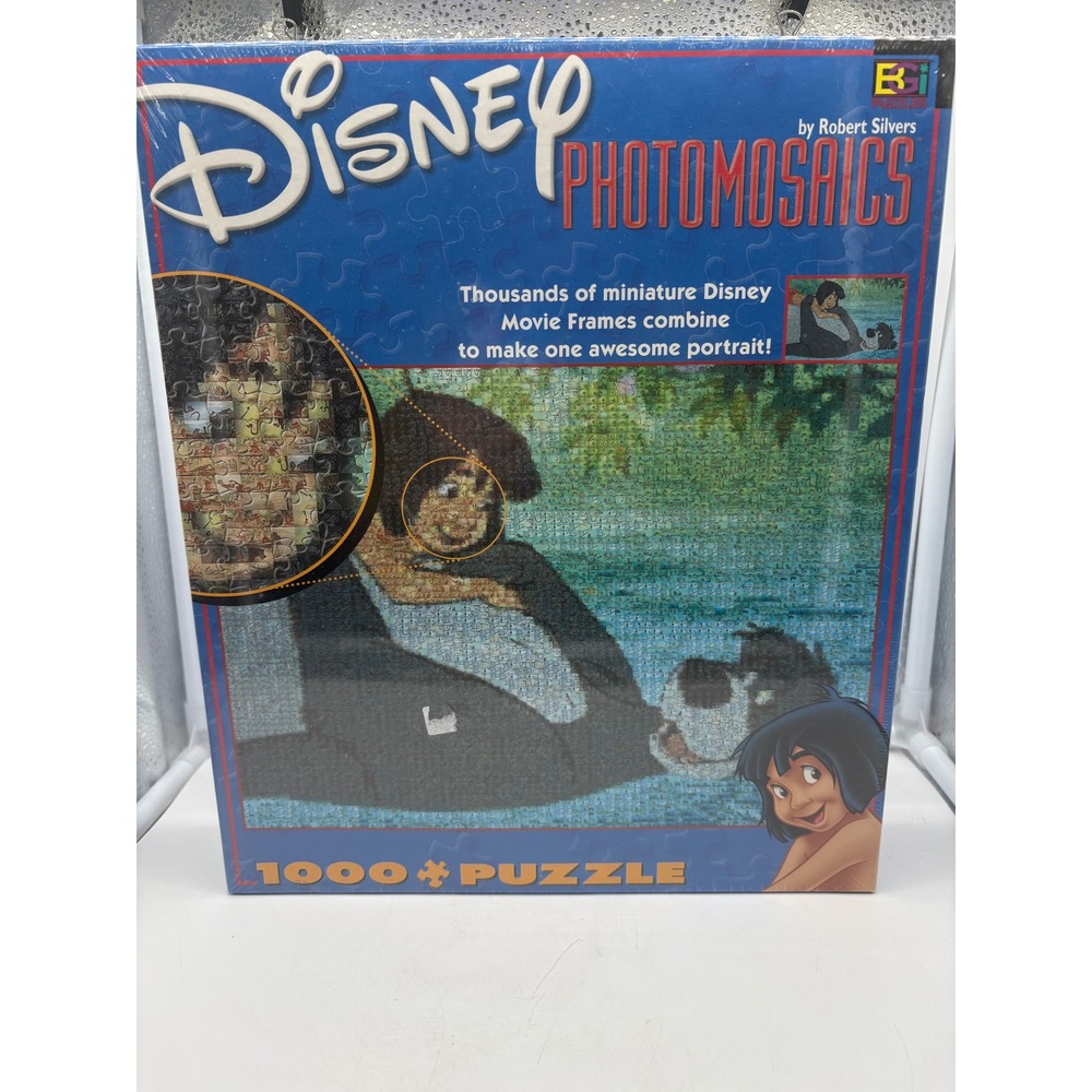 Disney Photomosaics The Jungle Book Jigsaw Puzzle Robert Silvers 1000 Pc SEALED